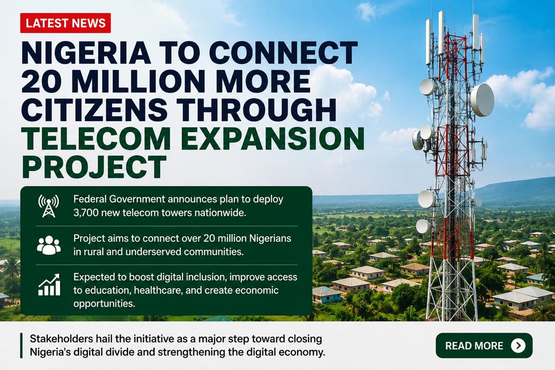 Nigeria to Connect 20 Million More Citizens Through Telecom Expansion Project